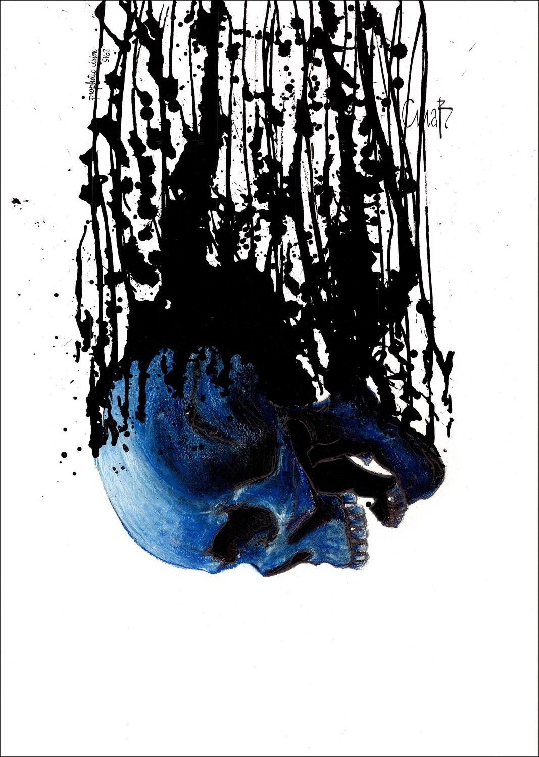 Christophe MABILLON - Dessin original "Prophetic vision" 70x50cm - 2015