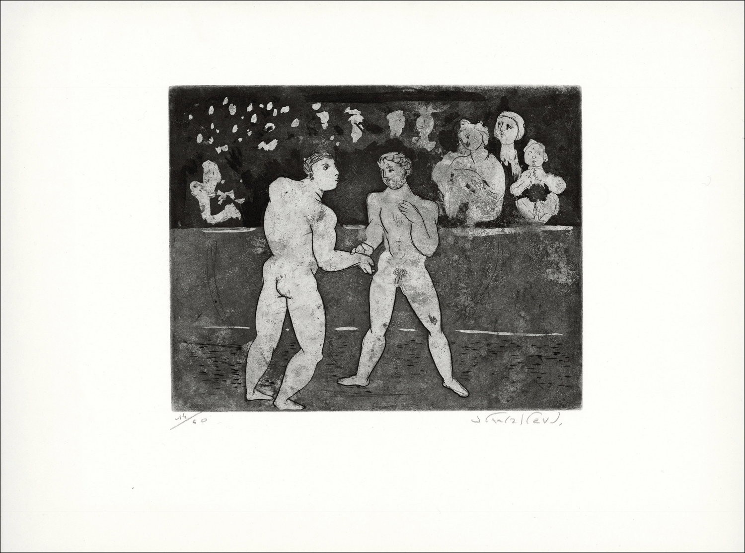 Genummerde originele gravure 