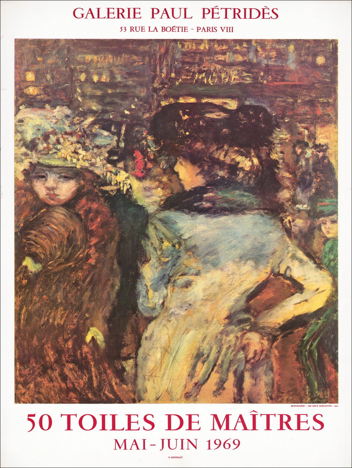 Pierre Bonnard - Litografia "Galleria fiera Paul Pétrides, Parigi" 75x54cm - 1969
