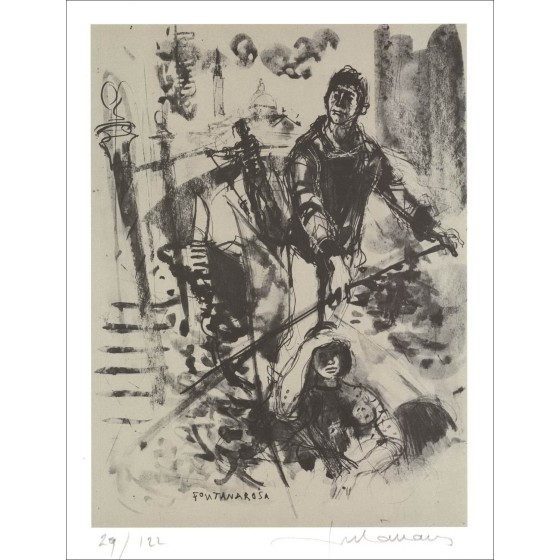 Lucien Fontanarosa - Ansicht von Venedig 2 (1971)