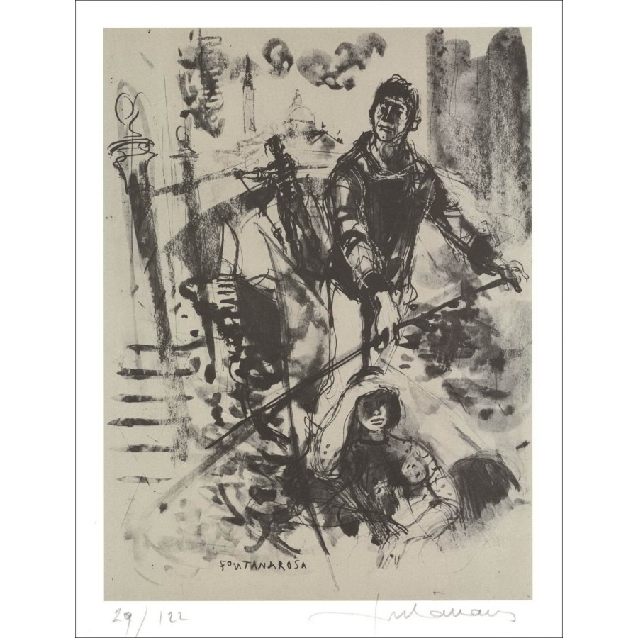 Lucien Fontanarosa - Ansicht von Venedig 2 (1971)