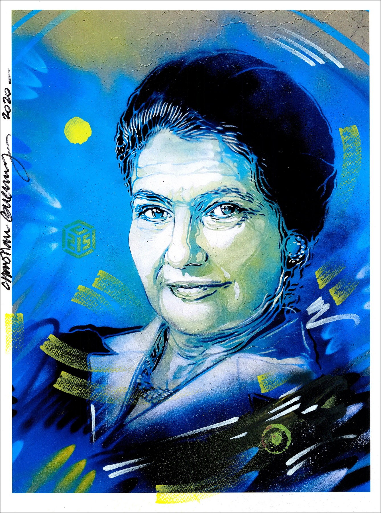C215: "Simone Veil" Édition rehaussée 40x30cm - 2020