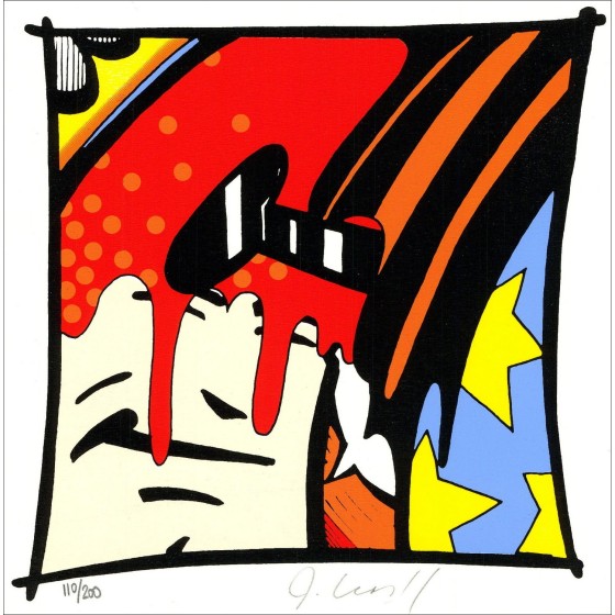 Acquista John Matos Aka Crash Crash Original Serigraphy "The Real Crash" 20x20cm - 2012