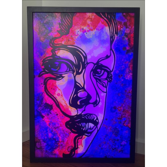 C215: Ritratto di donna 2021 - Scultura leggera in tecnica mista, lavori certificati