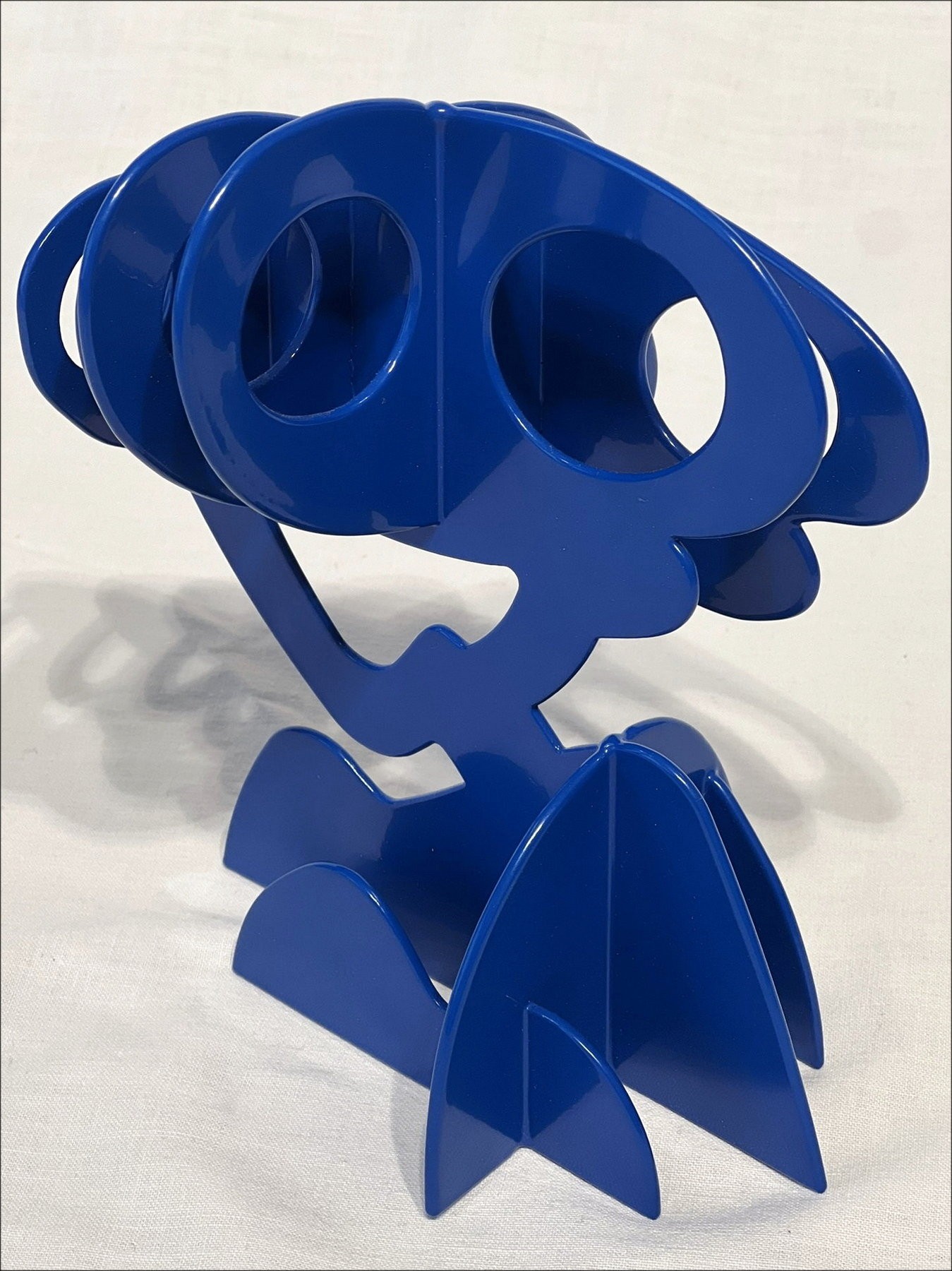 Claude Gilli - Scultura in metallo originale "Blue Tree, Pine Ombrello" 20x17x13cm