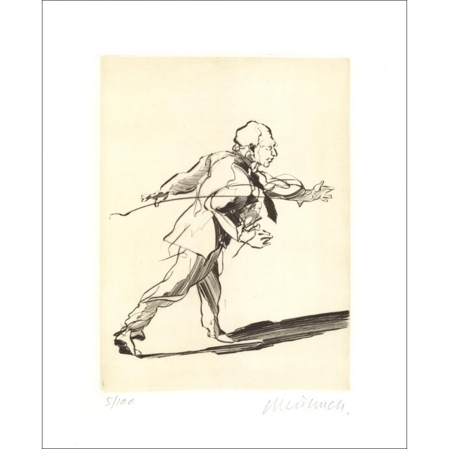 Buy original engraving "La Marche" by Claude WEISBUCH.