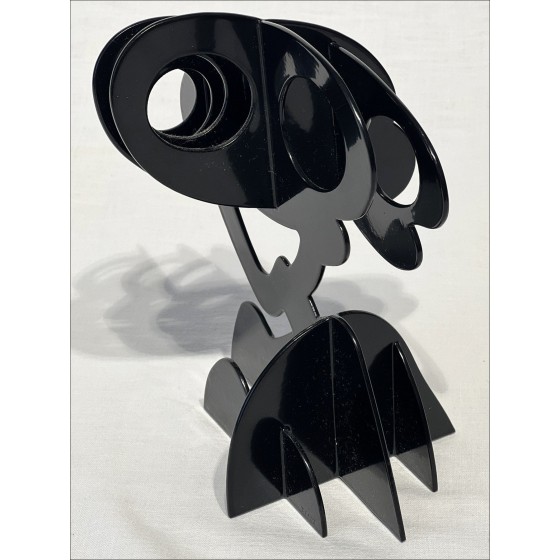 Claude Gilli - Scultura originale in metallo "Black Tree, Parasol Pine" 20x17x13cm