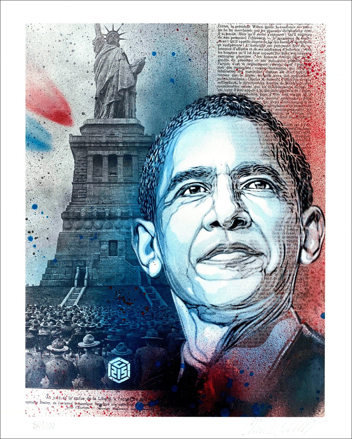 C215 "Barack Obama Edition  50x40cm - 2020