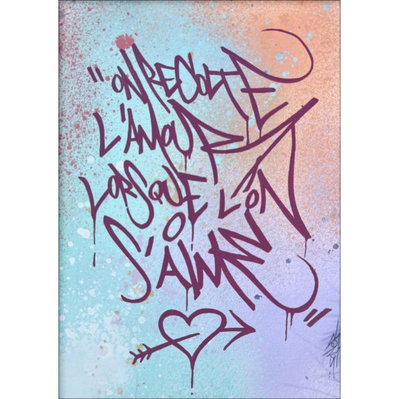 David SONER : Caligrafitizm #54 2023 - Pintura acrílica original