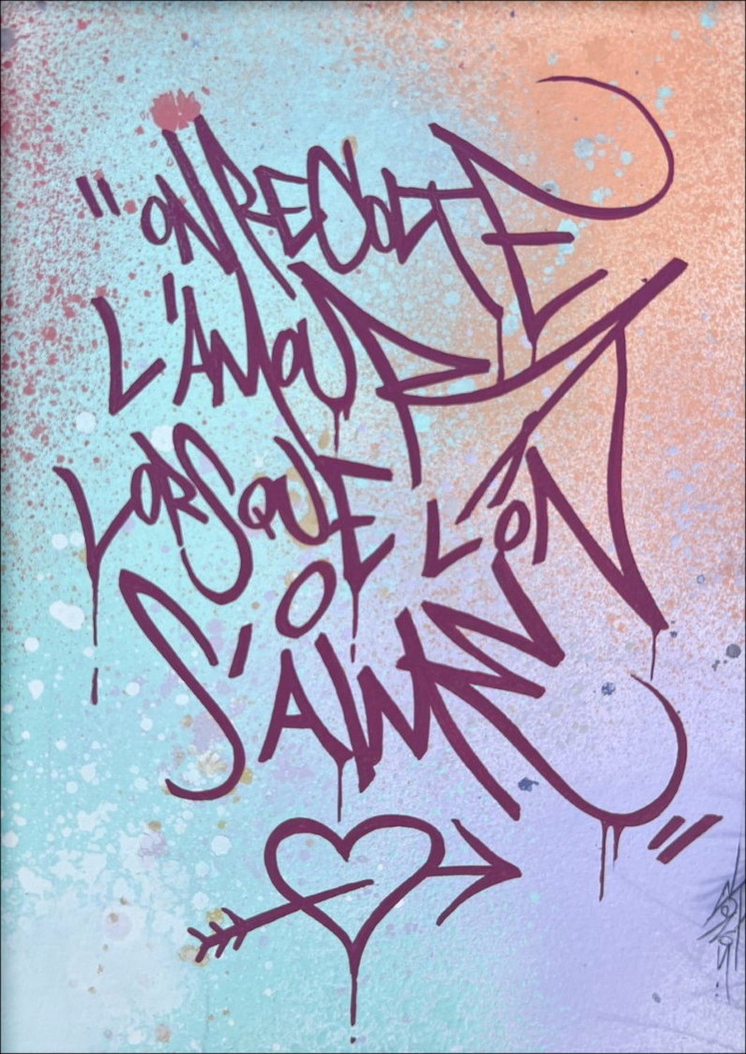 David Soner: Caligrafitizm # 54 2023 - Original Acrylmalerei