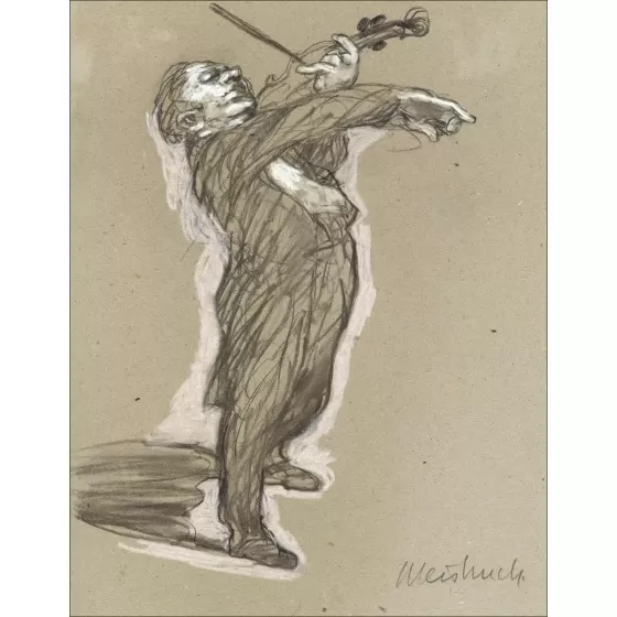 Achat Dessin Original Claude WEISBUCH Le Violoniste 