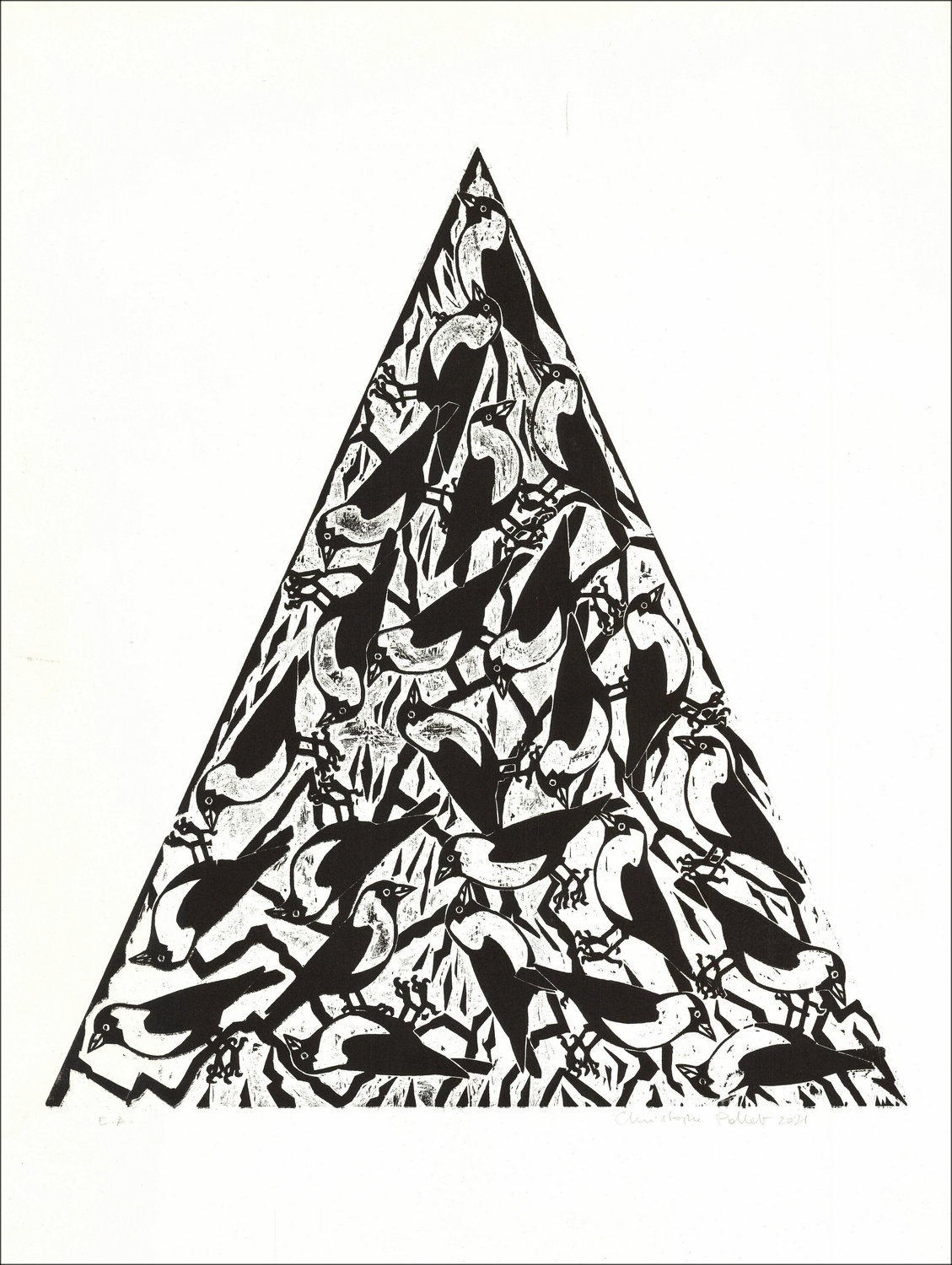 Christophe Pollet 'Die Bilder' CIRCA 2021 - Gravieren 65x50 cm