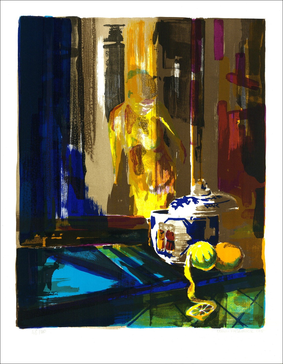 Original Lithograph "The Kitchen" - Signed and Numbered