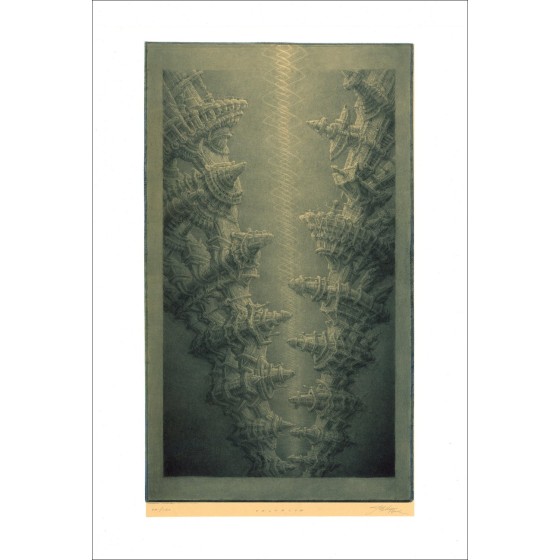 Valhalla: Original Lithograph 56x38cm - Signed and Numbered