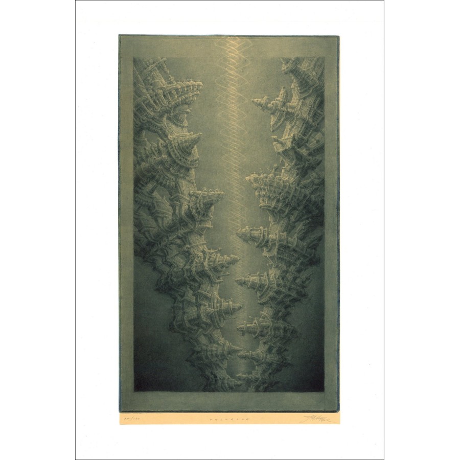 Valhalla: Original Lithograph 56x38cm - Signed and Numbered