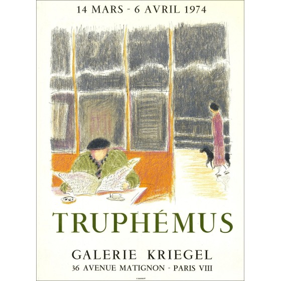 Jacques Truphémus: Tentoonstelling Krieregel Gallery - Lithoschroph 1974