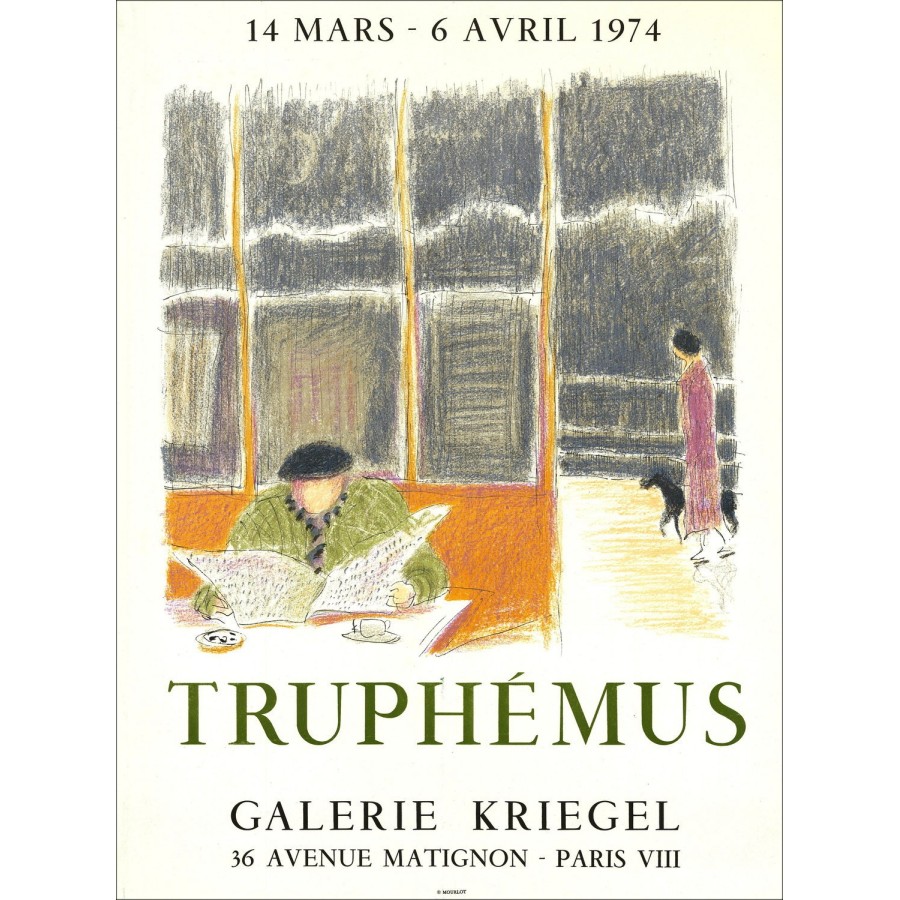 Jacques Truphémus: Tentoonstelling Krieregel Gallery - Lithoschroph 1974