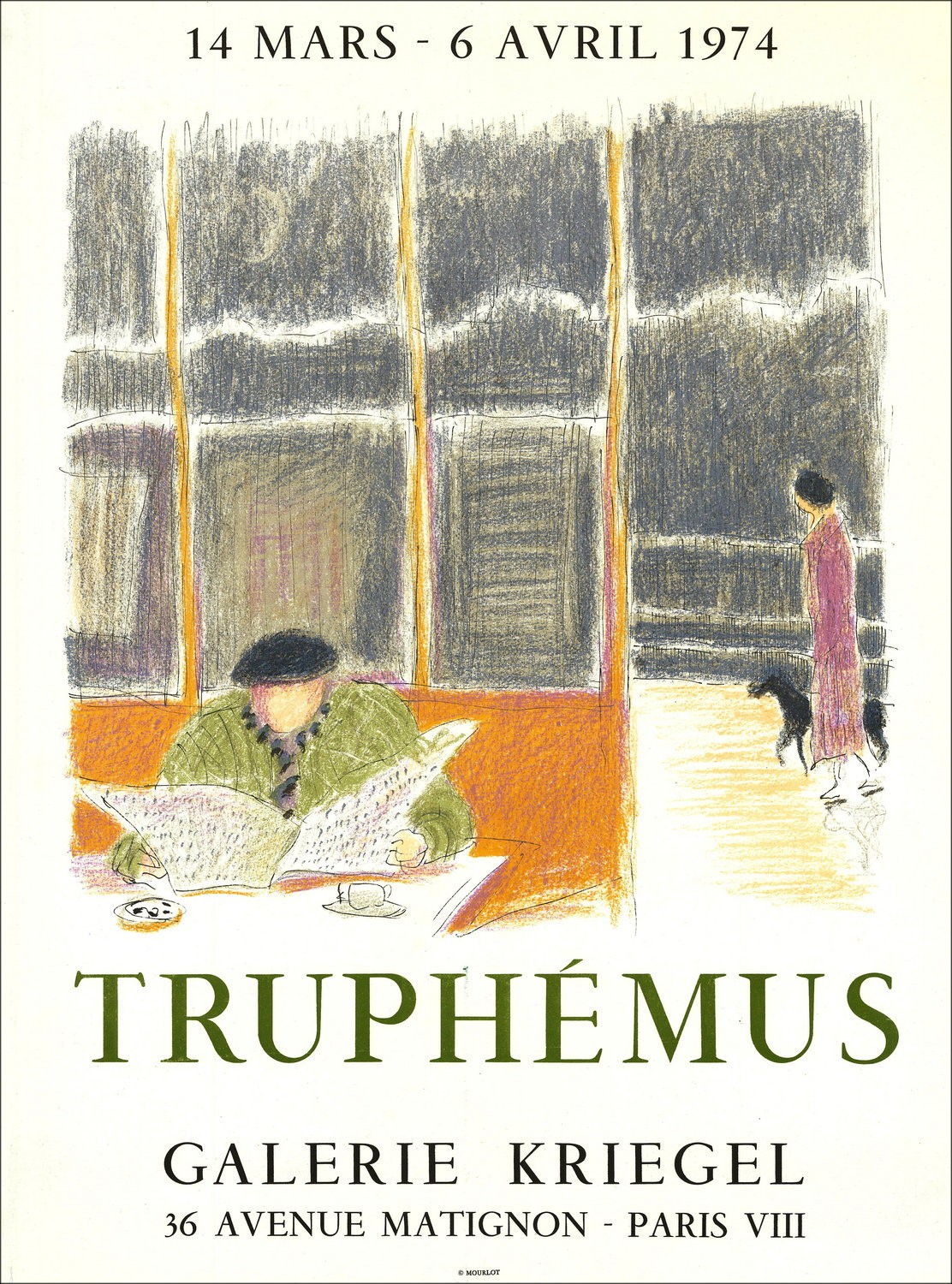 Jacques Trupphémus: Mostra Kriegel Gallery - Litografia 1974