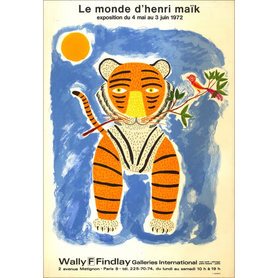 Henri MAIK: Exposición El mundo de Henri MAIK - Litografía 1972