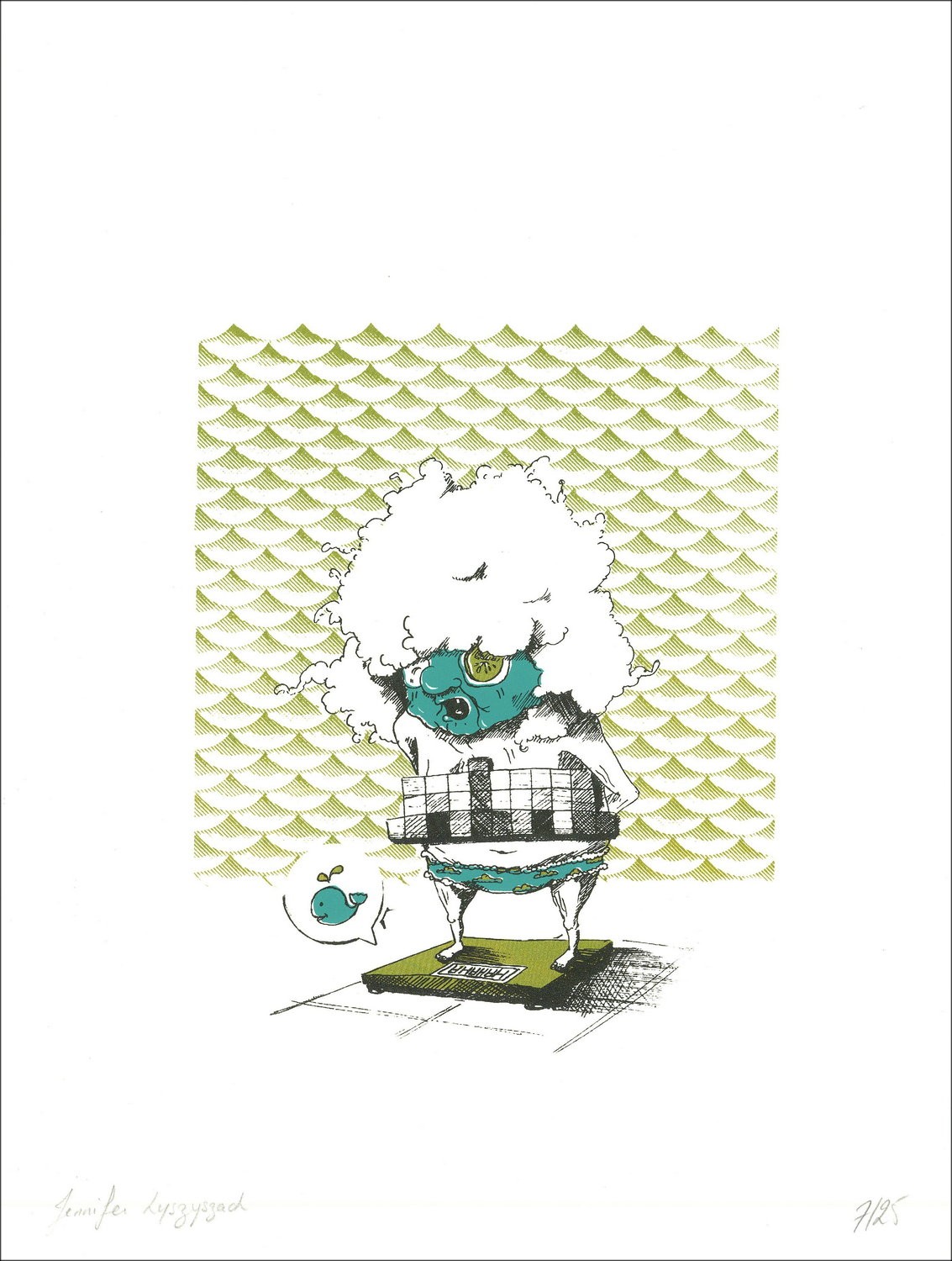 OH MAMIE - 'MAMIE MOBY' 36x27cm