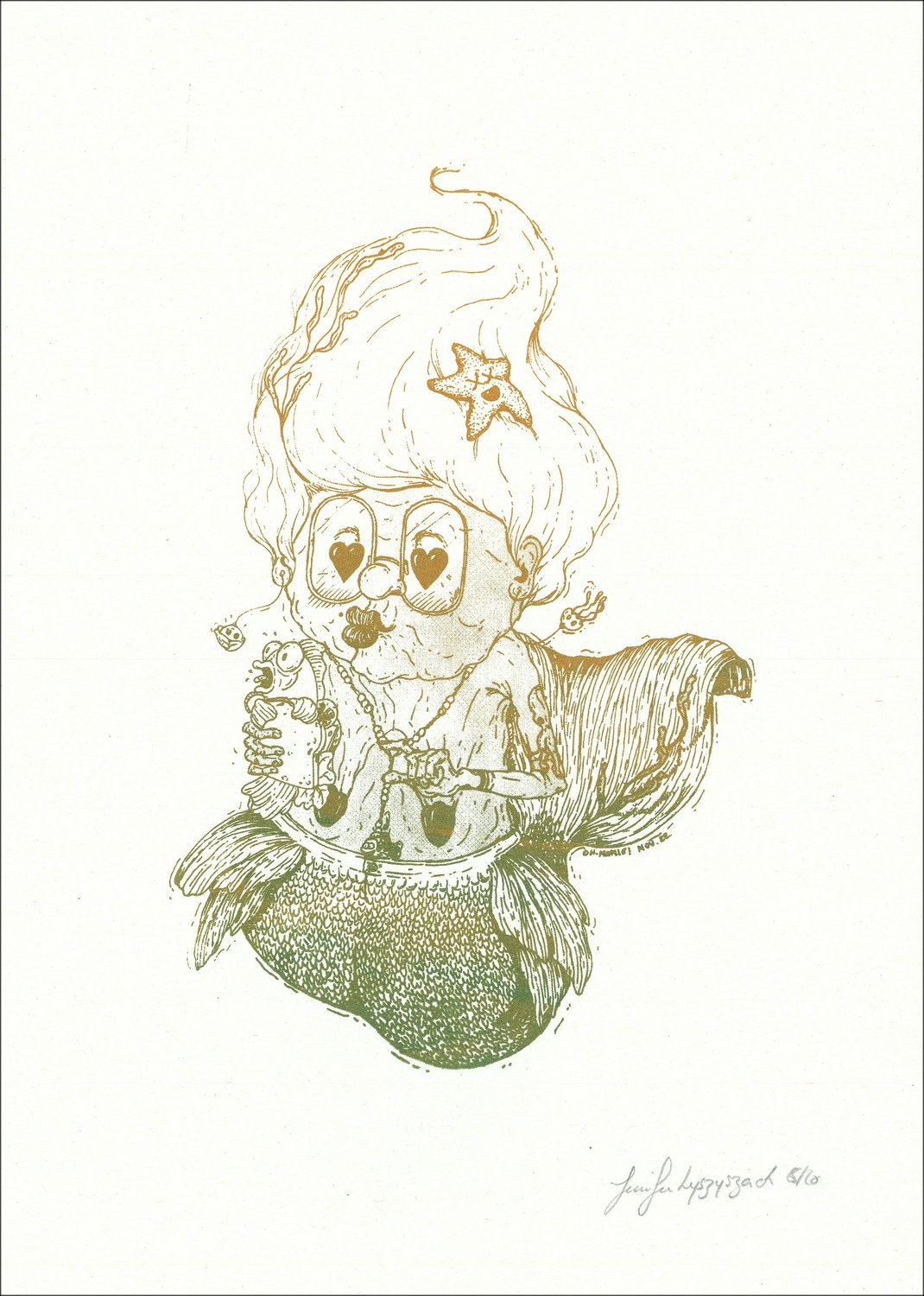 OH MAMIE - 'MERMAID Degradado' 35x25cm