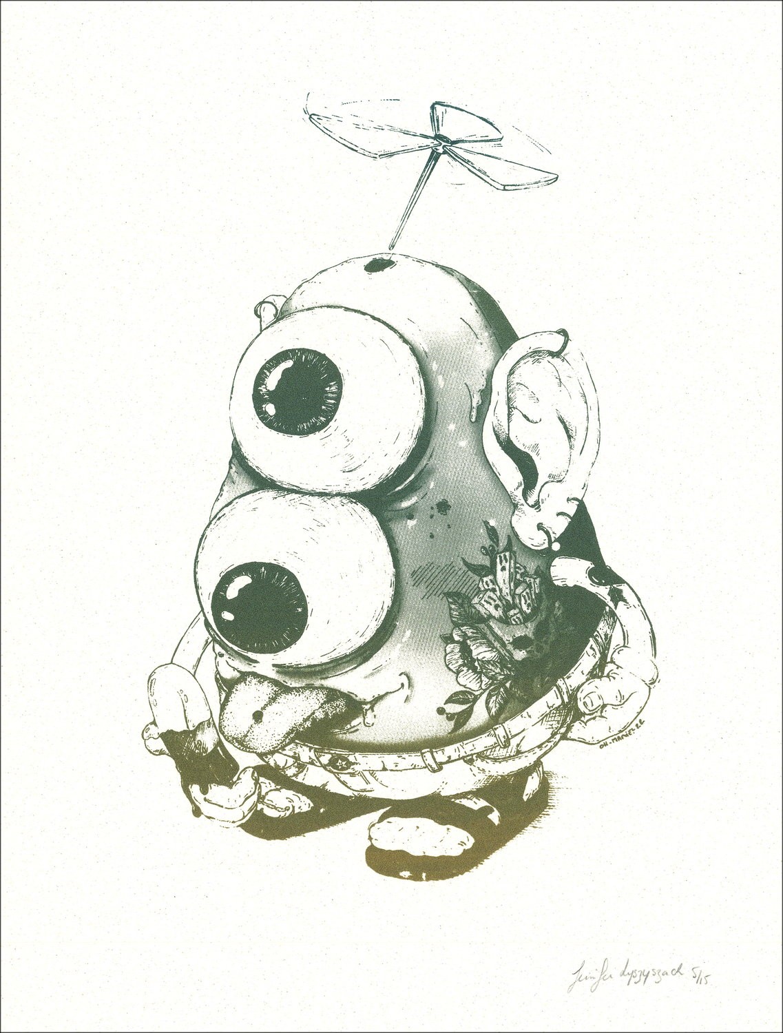 Oh Oh Oma - 'M. Kartoffel '40x30cm | Signierter Siebdruck