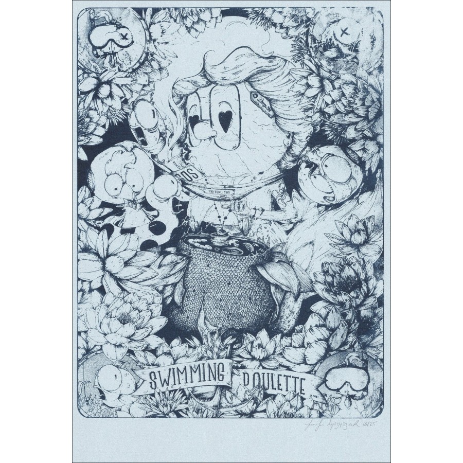 OH Granny - 'Pinces' 46x32cm | Stampa di schermo firmato