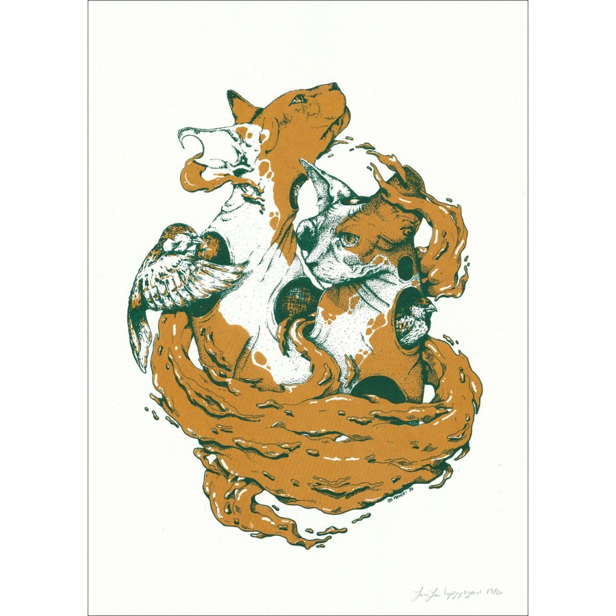OH Granny - 'Rame' 45x32cm | Schermo originale firmato