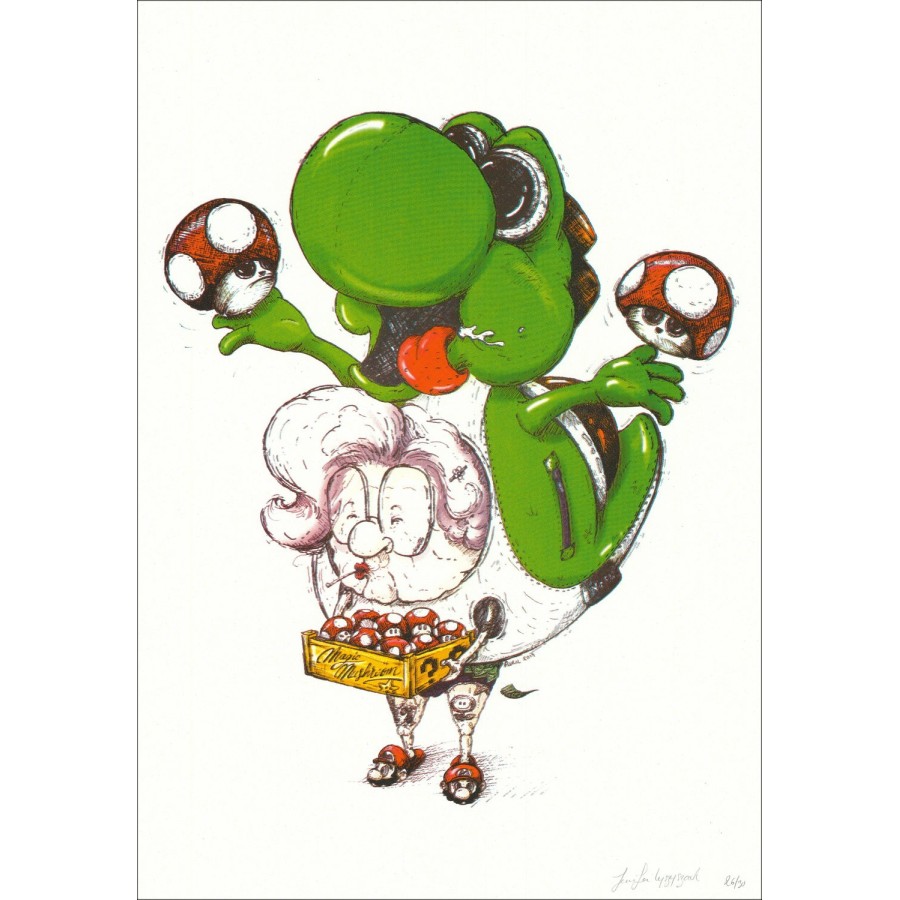 OH MAMIE - 'Magic Mushrooms' 50x35cm