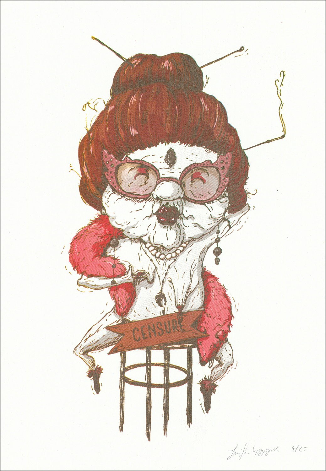 Oh Granny - 'Kimberly' 50x35cm | Schermo originale firmato