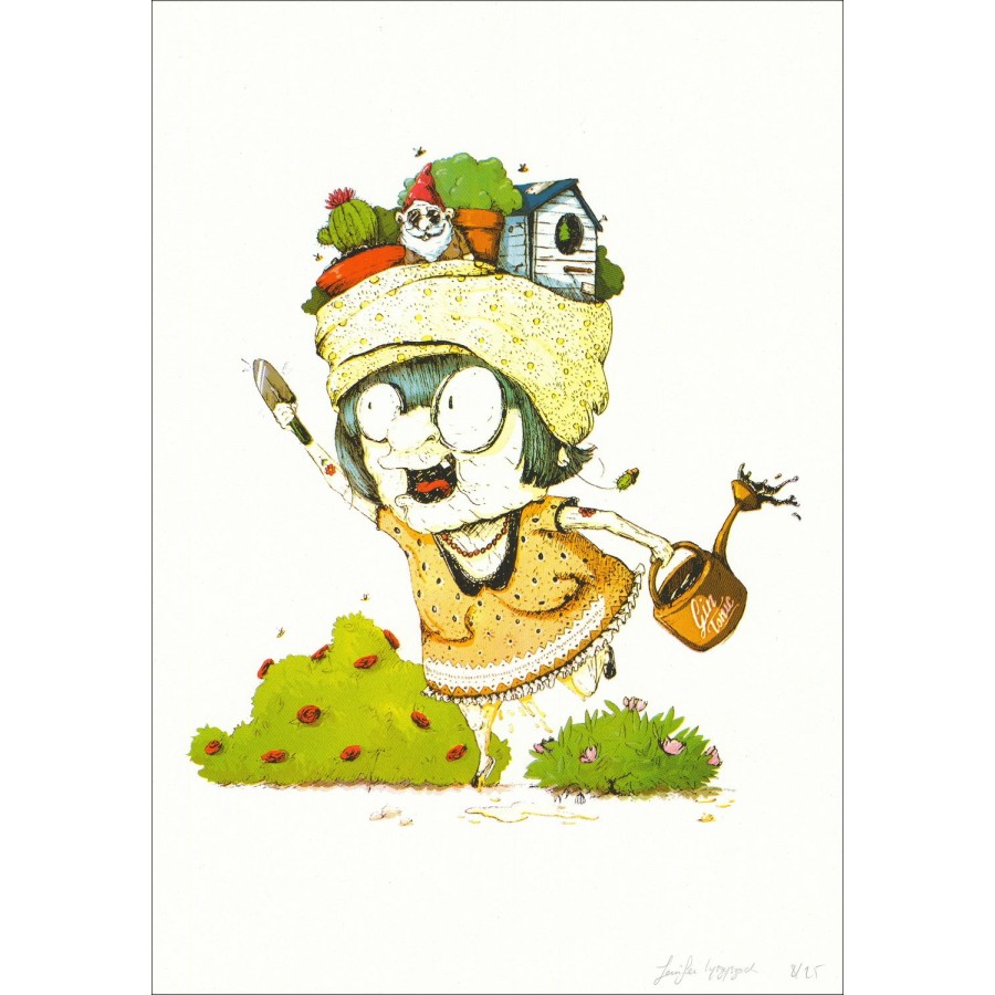OH MAMIE - Screenprint 'Garden Party' |Signed 50x35cm