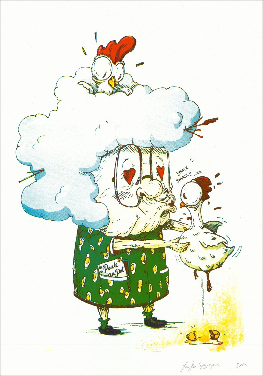 OH MAMIE - Serigrafía 'Maxi Chicken