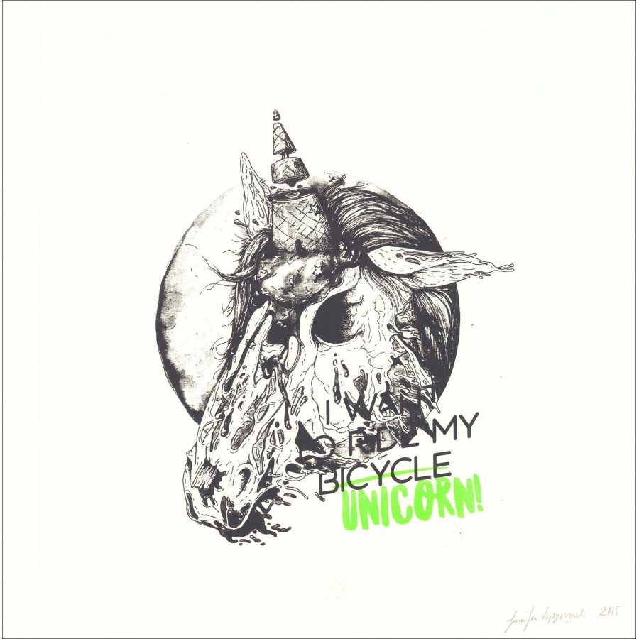 OH MAMIE - 'Unicorn' Original silkscreening on Rive