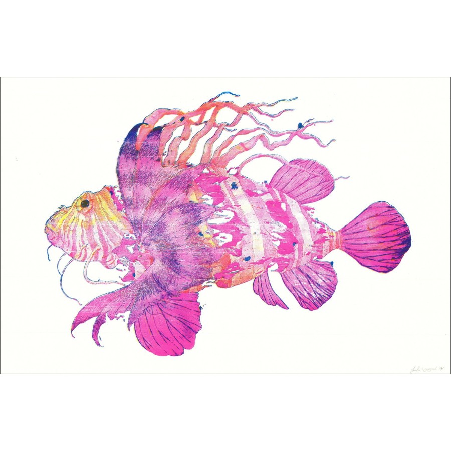 Oh Oma - 'Lion Fish' | Siebdruck 60x90cm an den Ufern