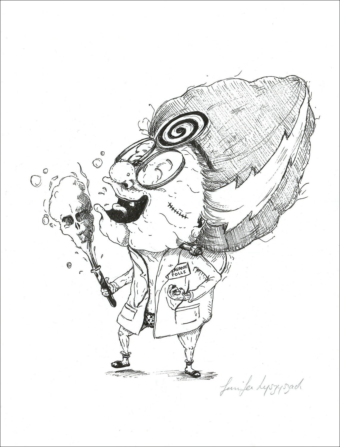 OH Granny - 'Mamie Stein' | Disegno originale 24x18cm