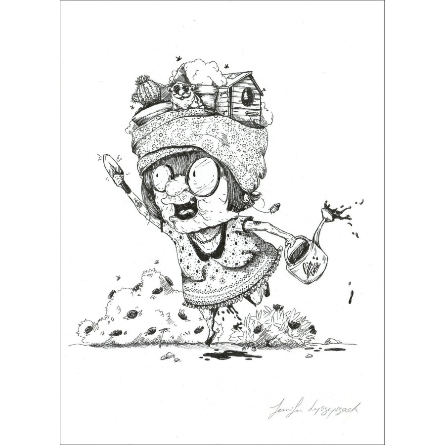 Oh Granny - 'Garden Party' | Disegno originale 29x21cm