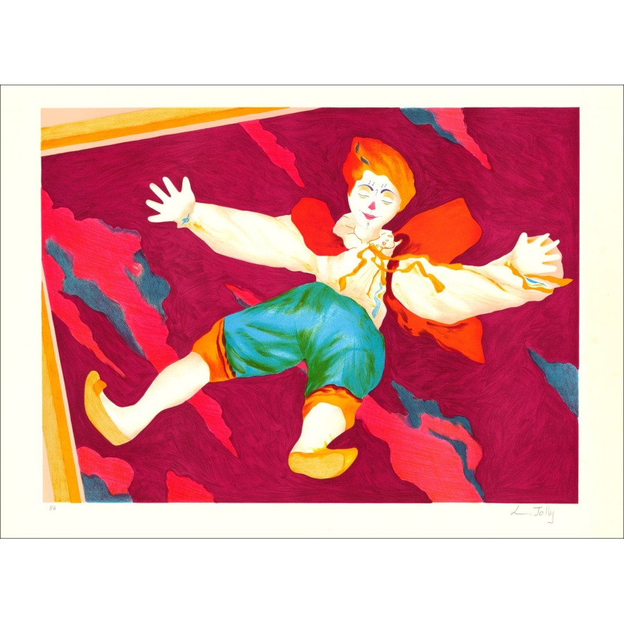 The Clown: Original Lithograph, 55x75cm |Signed by the Artist