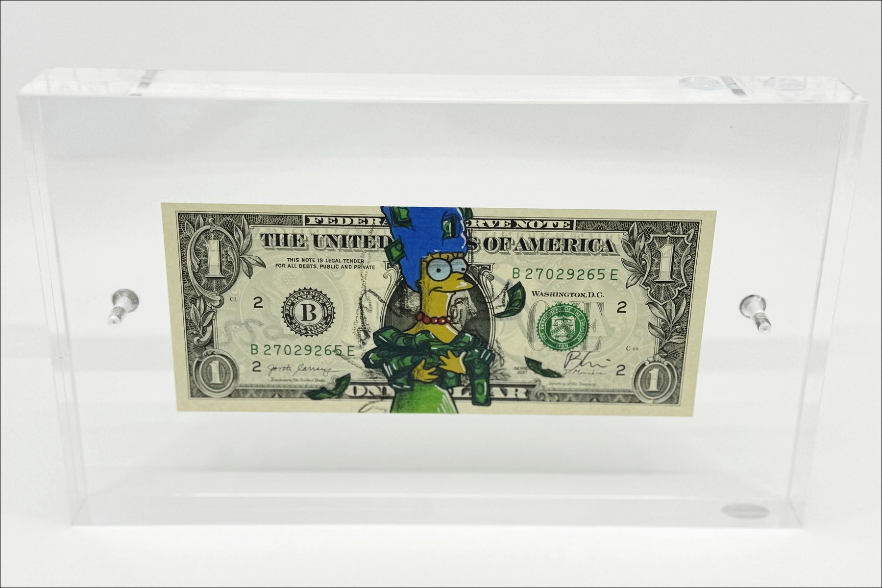 Acheter Dessin original sur Dollar $ PAZBLANDINA - Marge Simpson