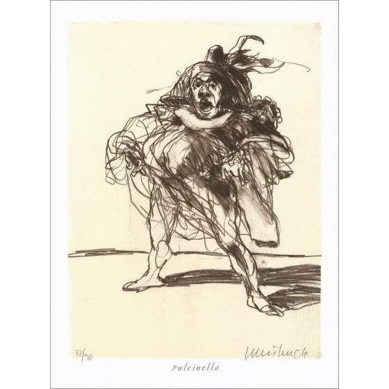 Comprar Claude Weisbuch Comedia Dell'arte Pulcinella Lithography 2006