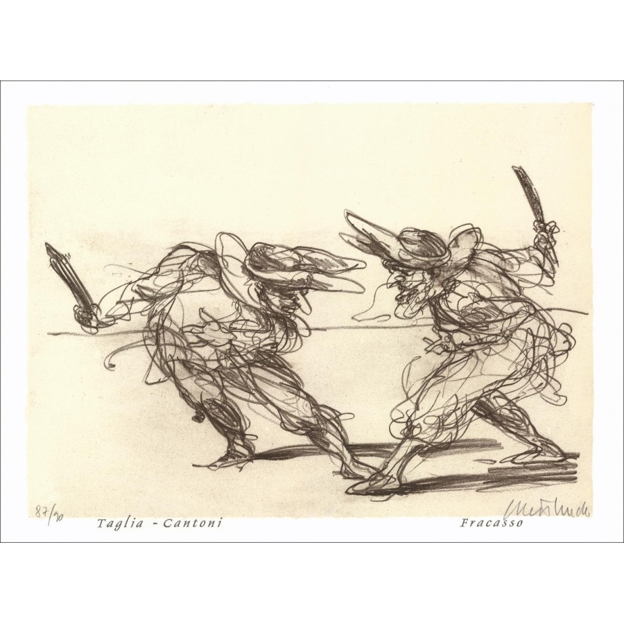Comprar Claude Weisbuch Comedia Dell'Arte Original Litografía 2006