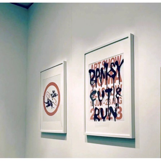 BANKSY (1974) - Taglia e run 2023 | Due poster in edizione limitata