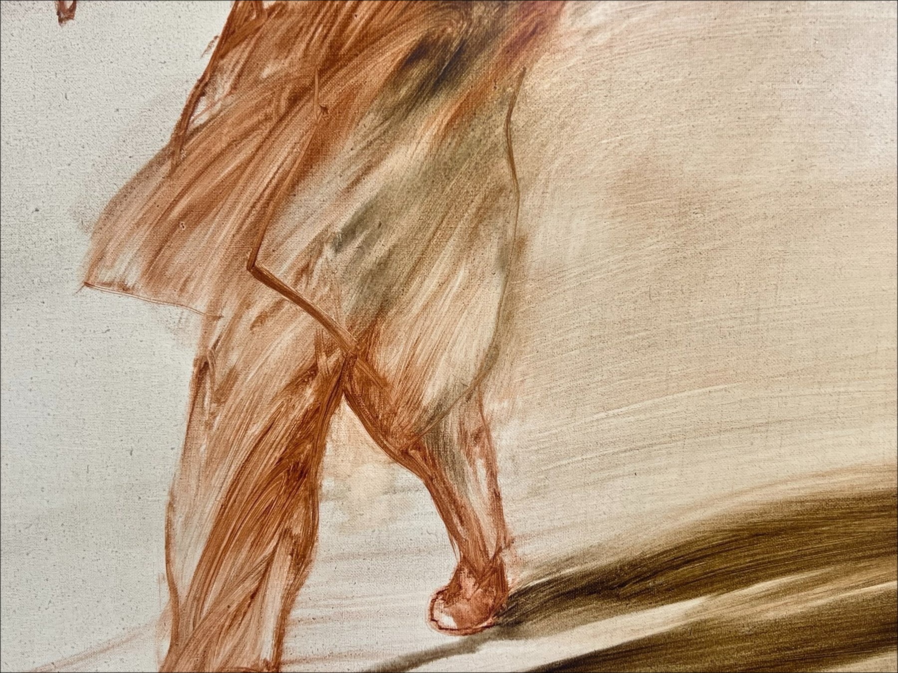 Peinture de Claude WEISBUCH, tableau à l'huile sur toile "Le Violoniste" 46x38cm (8F)