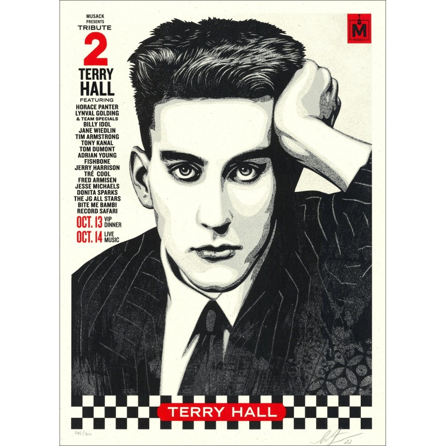 SHEPARD FAIREY (OBEY) - Musacs Terry Hall Tribute, 2023