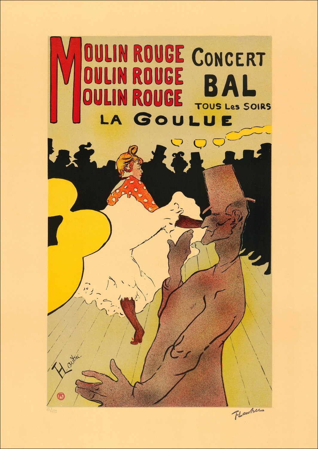 Lithographie Henri de Toulouse-Lautrec - Moulin Rouge La Goulue