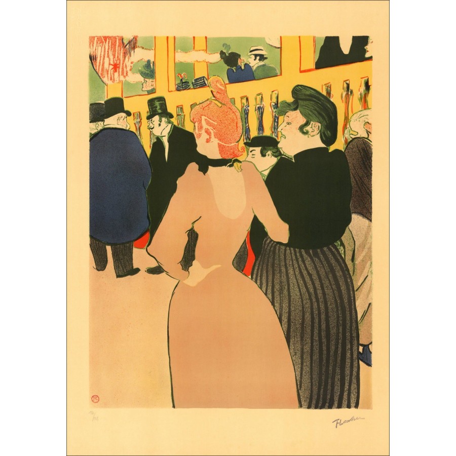 Litografia Henri de Toulouse-Lautrec - Au Moulin Rouge