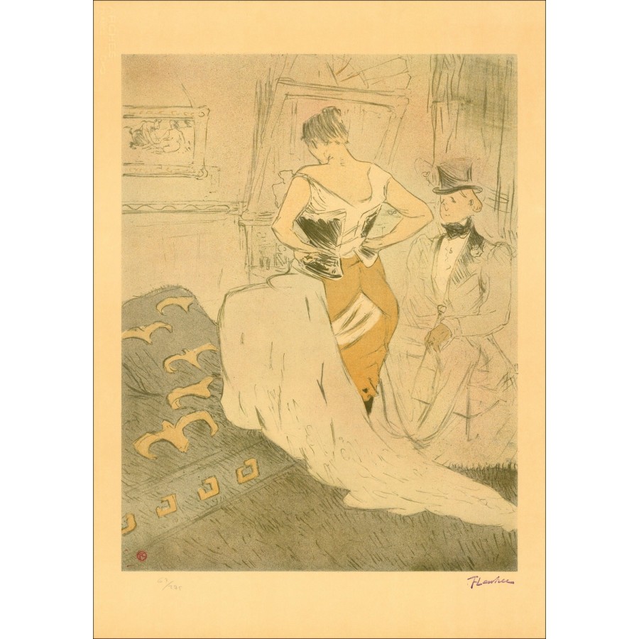 Litografía de Henri de TOULOUSE-LAUTREC - Conquête de passage