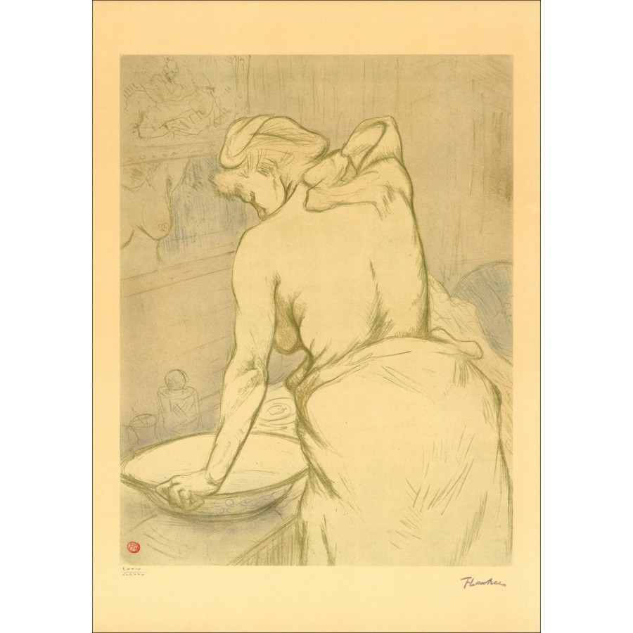 Lithographie Henri de Toulouse-lautrec - La WC