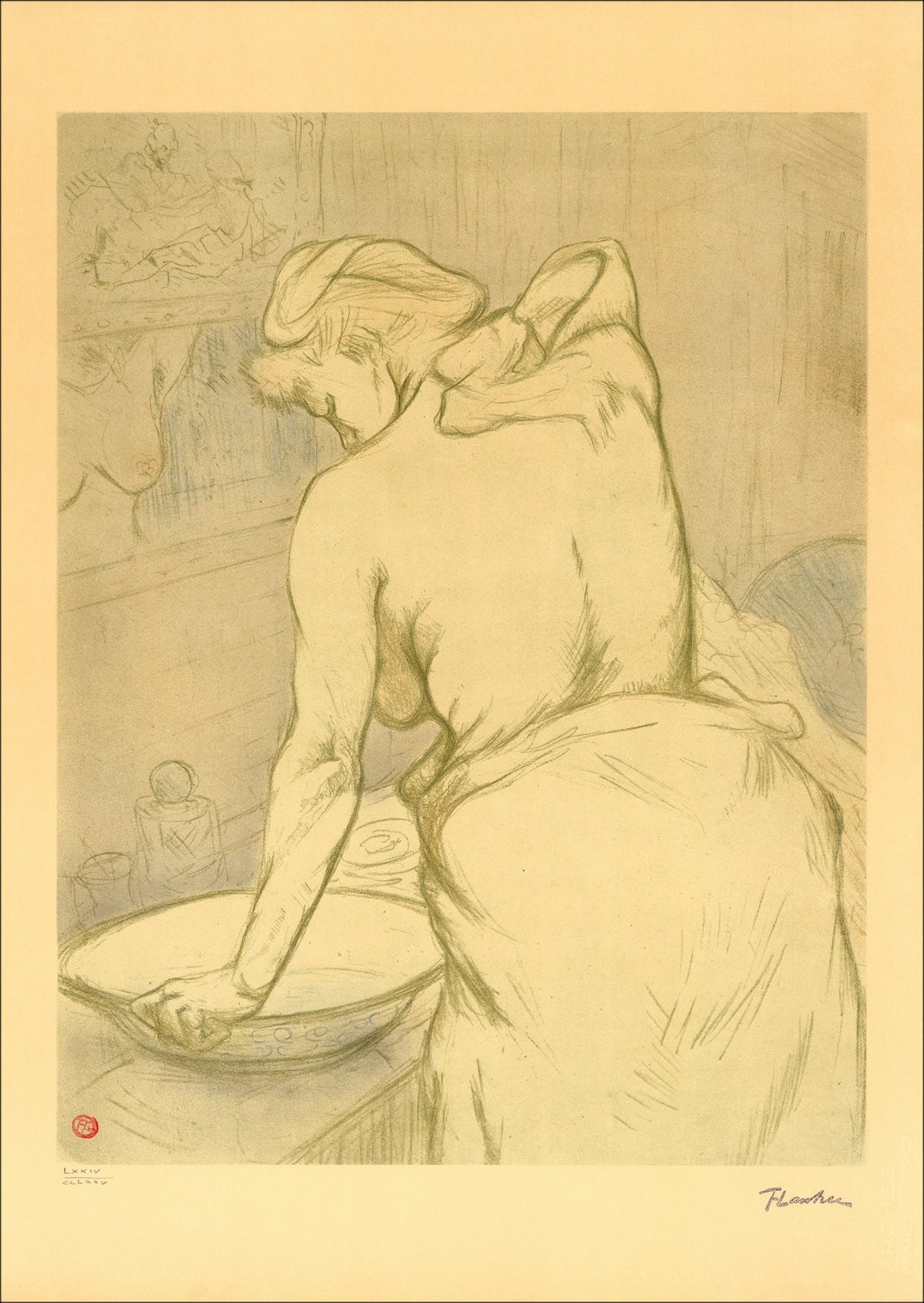 Litografía Henri de TOULOUSE-LAUTREC - La Toilette