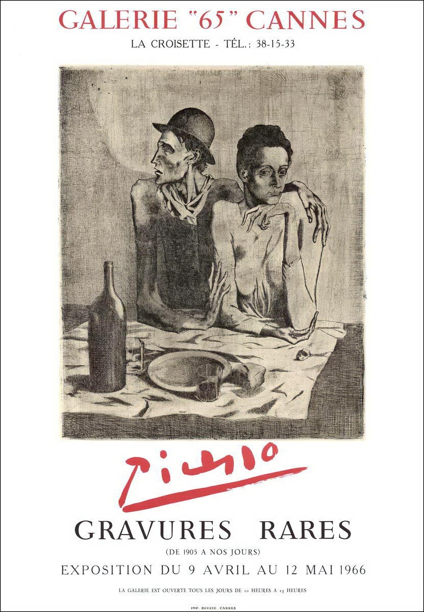 Pablo Picasso - Rare Prints tentoonstelling 1966 Galerie 125