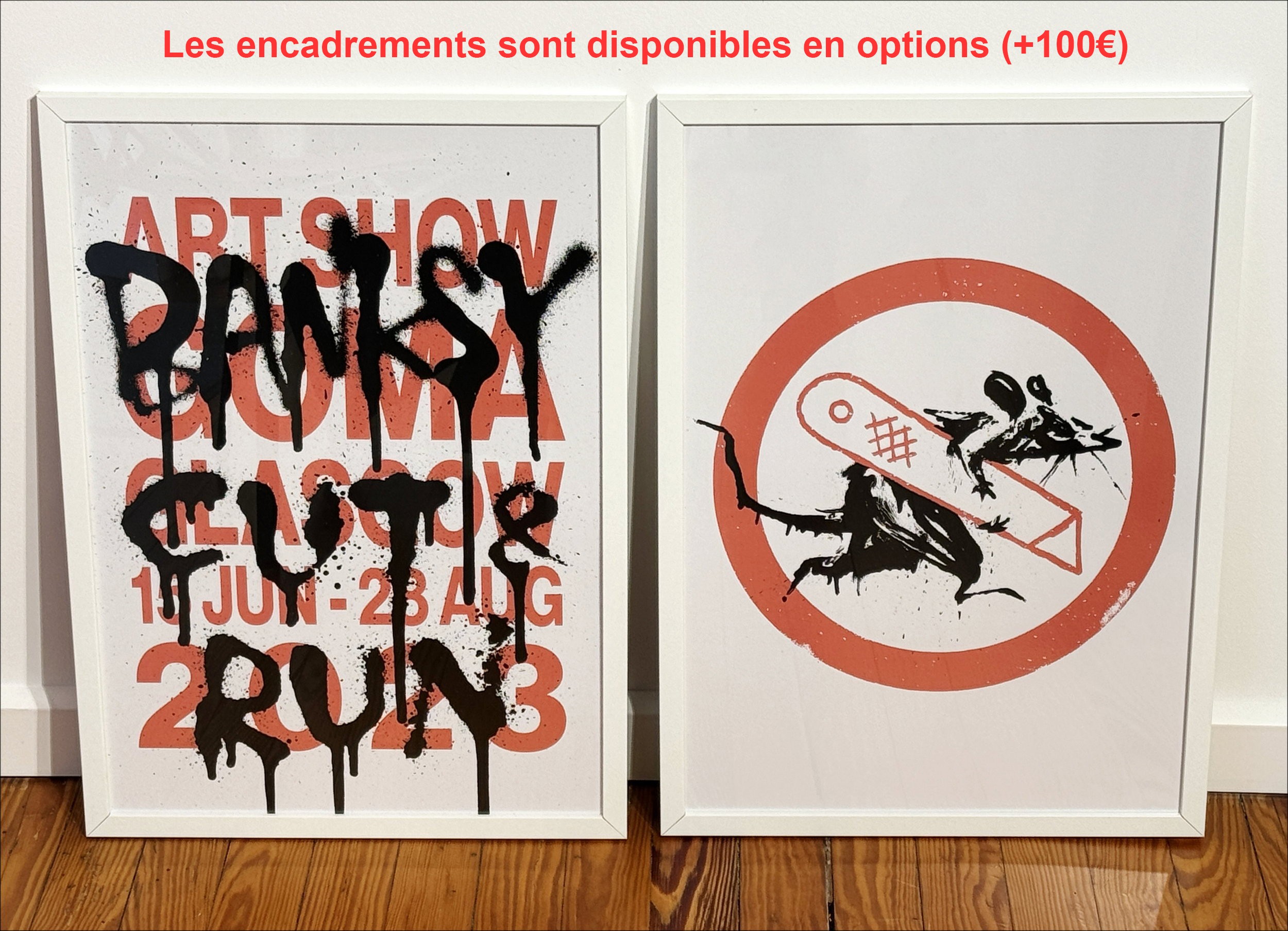 BANKSY (1974) - Snijd en run 2023 | Twee beperkte editie Posters